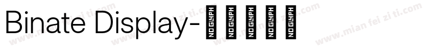 Binate Display字体转换